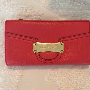 Michael Kors Red Leather Wallet